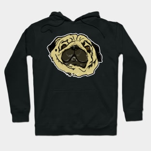 Pug Dog Head Hoodie